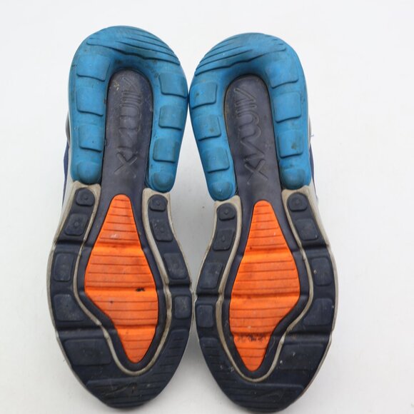 Nike Air Max 270 GS Wolf Grey Photo Blue Sneakers Youth 6.5 Women’s 8 943345-015 - Picture 9 of 10